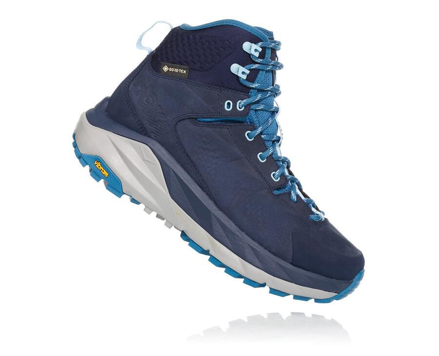 Hoka One One Hiking Boots Womens Navy - Kaha GORE-TEX - 30695CKZW